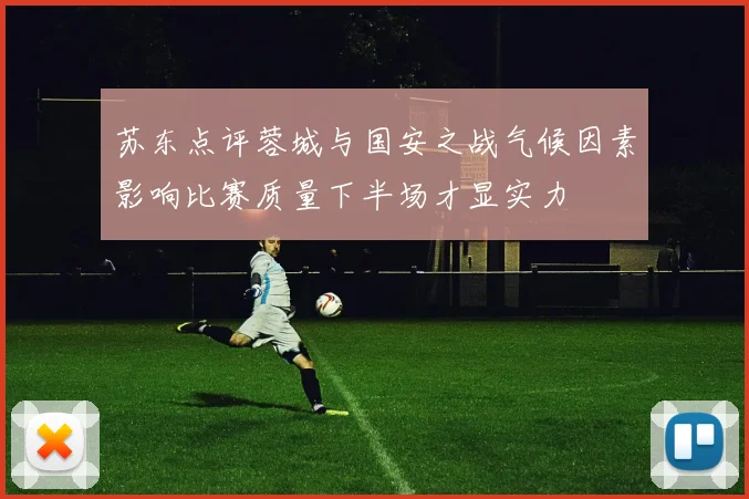 苏东点评蓉城与国安之战气候因素影响比赛质量下半场才显实力